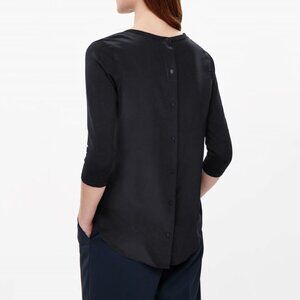 COS Silk Button Back Top - sz Medium